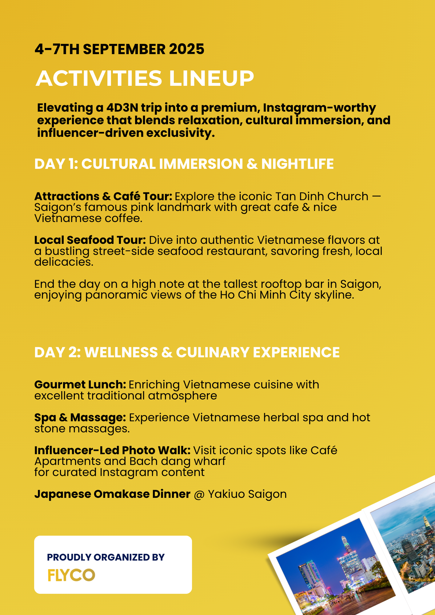 4D3N GETAWAY TO HO CHI MINH CITY