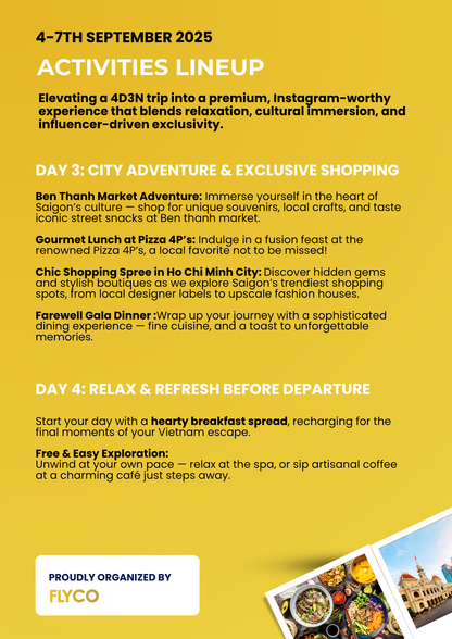 4D3N GETAWAY TO HO CHI MINH CITY